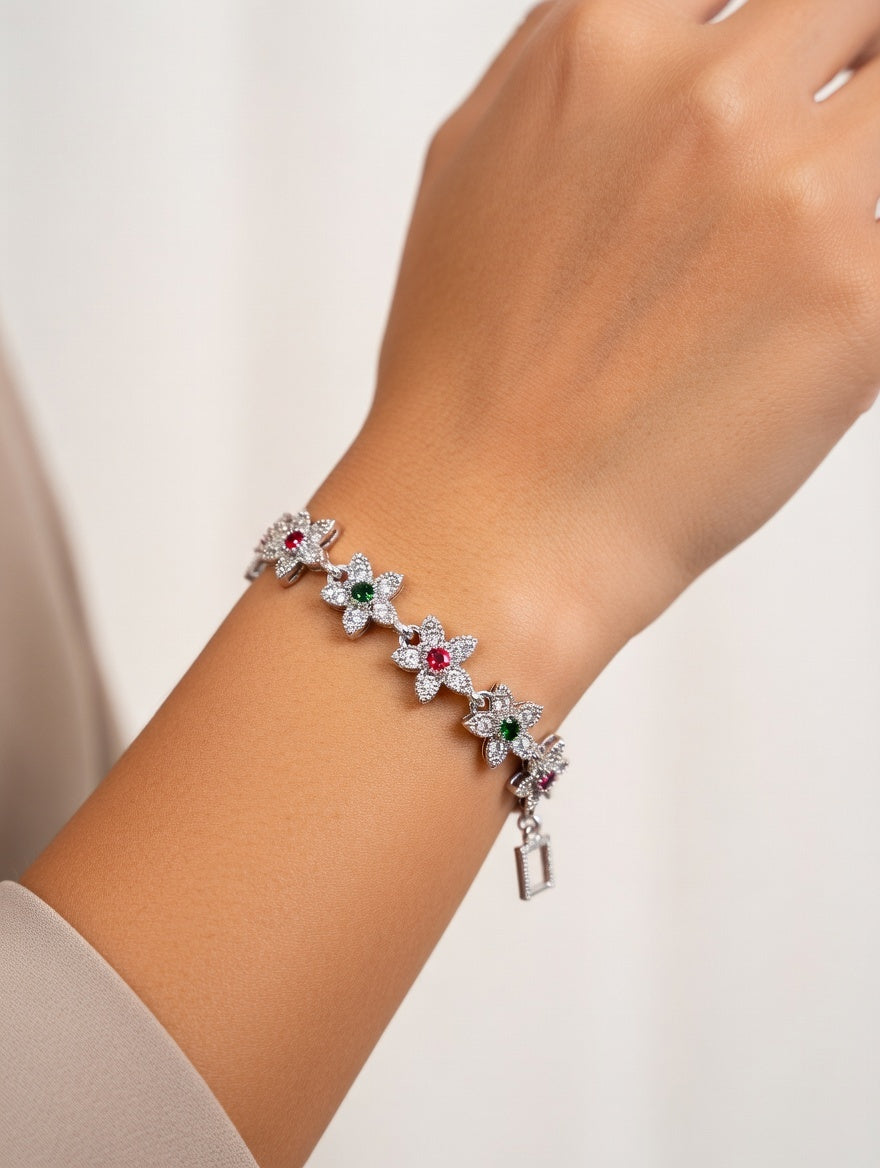 BoldCharm Floral Bloom Bracelet