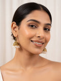 BoldCharm Pearl Jhumka Earrings