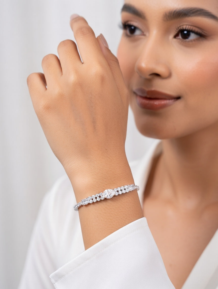 BoldCharm Triple Sparkle Bracelet